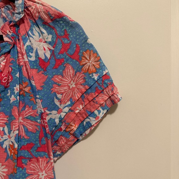 Hatley Wild Garden Sylvie Short Sleeve Blouse Size XS Extra Small Womens - Picture 5 of 11